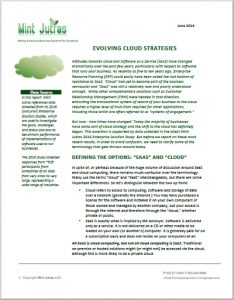 Evolving cloud strategies