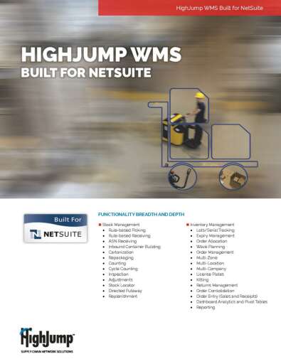 WMS-HighJump-WMS-NetSuite-PL