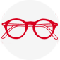 Outline drawing of glasses
