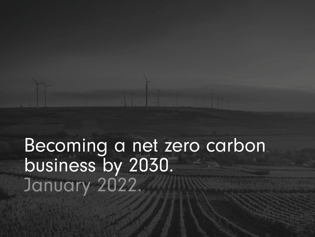 Becoming A Net Zero Carbon Business By 2030.