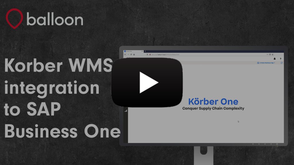 Korber WMS integration to SAP Business One