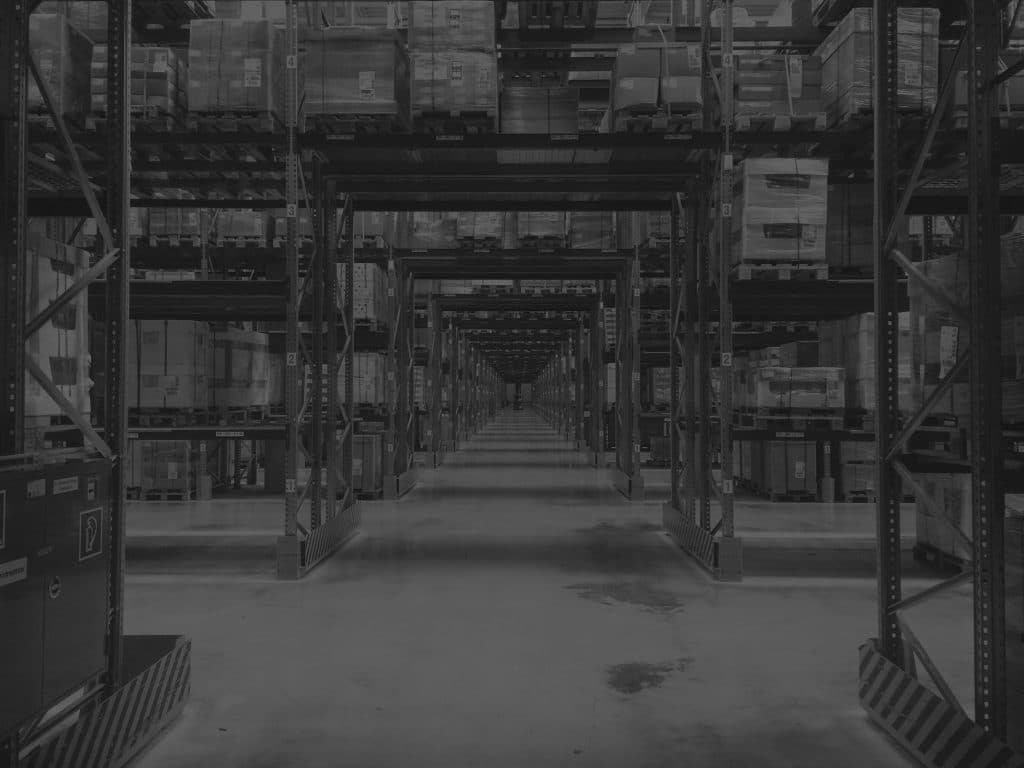 warehouse inventory management solutions with pallets on shelves